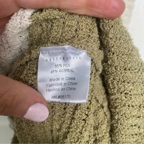 OHSEVENDAYS Jemima Dress in Green and Cream size Medium - Picture 9 of 9